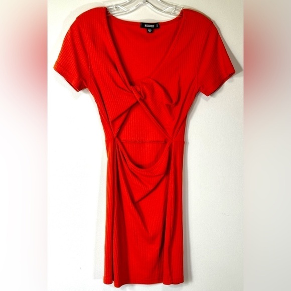 Twist Front Mini Dress - Picture 1 of 4
